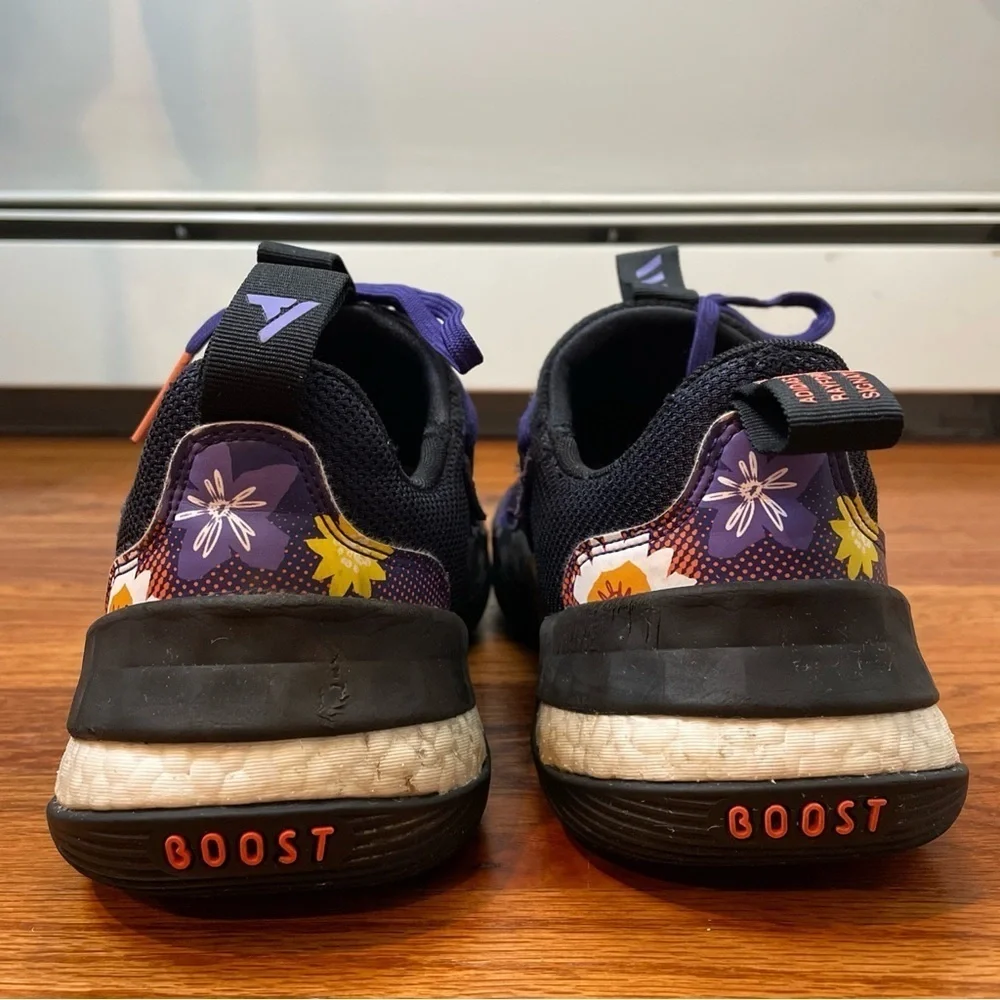 Adidas Size 8 Trae Young‎ 1 Sneakers Black Team Purple